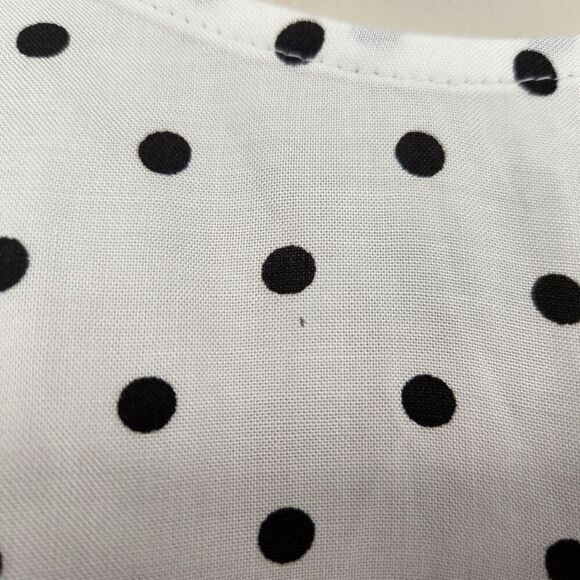 No Boundaries Camisole Tank Top Juniors Size Medium White Black Polka Dot - Picture 9 of 9